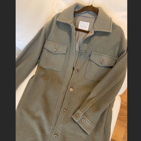 Aritzia Jackets & Coats Aritzia Long Shirt Jacket The Ganna Poshmark